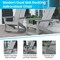 Flash Furniture Gray Modern Poly Resin Adirondack Rockers, PK 2 JJ-C14709-GY-2-GG - alternate 8